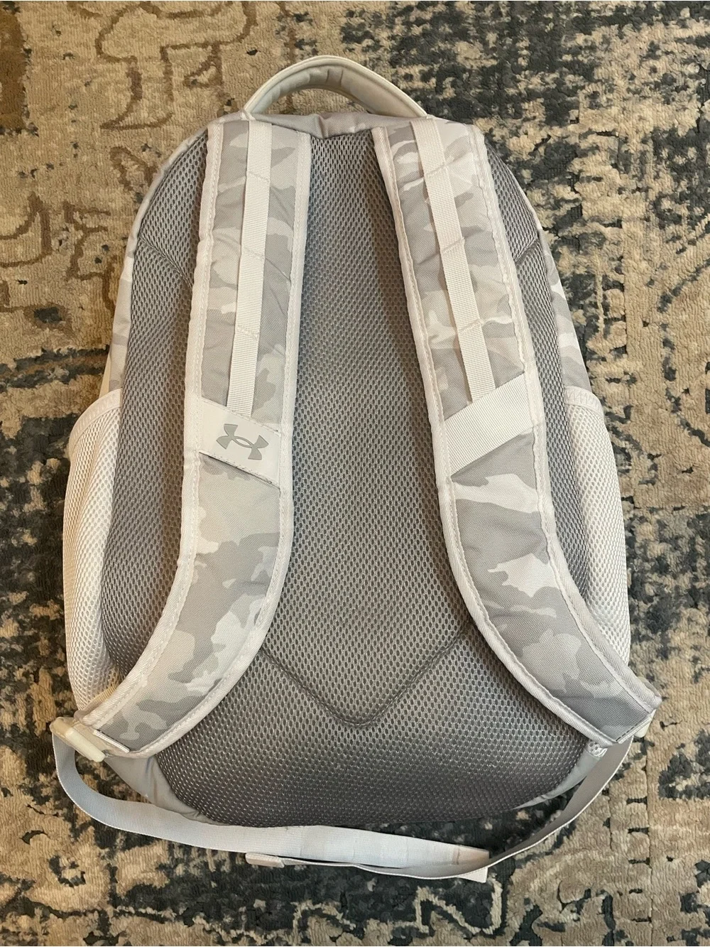 Under Armour Hustle 6.0 Light Gray Camouflage Backpack